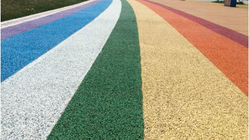 透水混凝土路面、彩色路面上色密封處理設備(聚氨酯噴涂機)-京華邦威